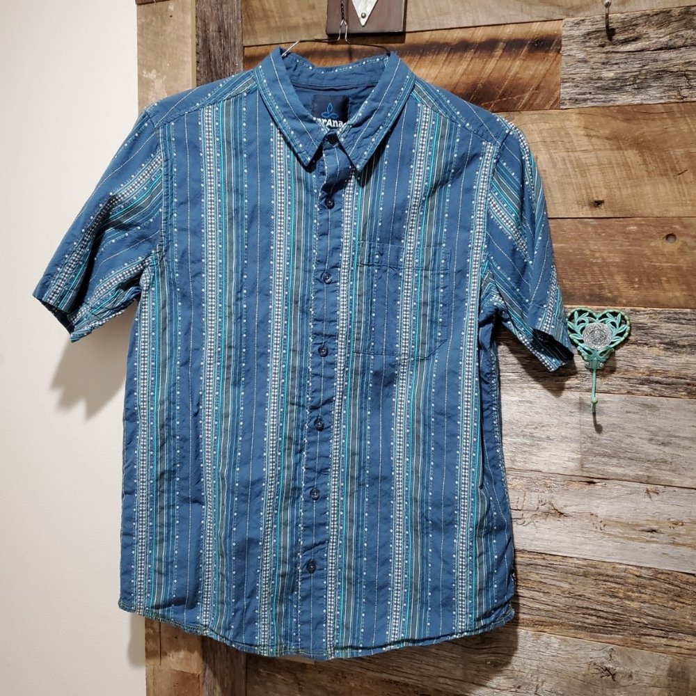Prana Button Up Camp Shirt M